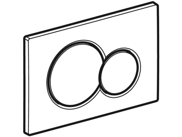 Geberit Sigma 01 betjeningsplade i sort