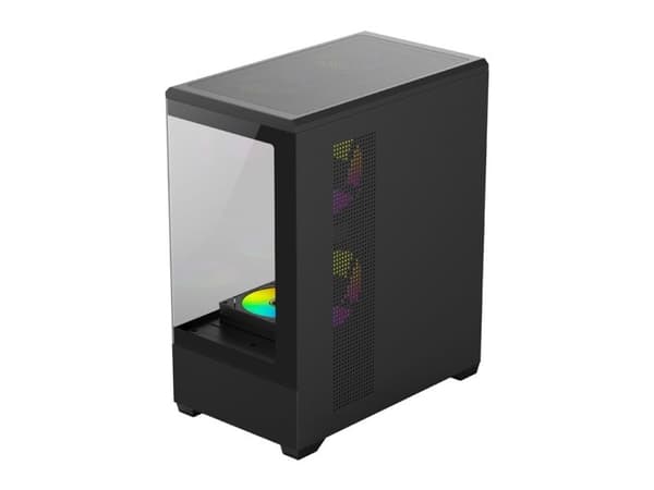 Darkflash C365 chassi svart + 5 fläktar