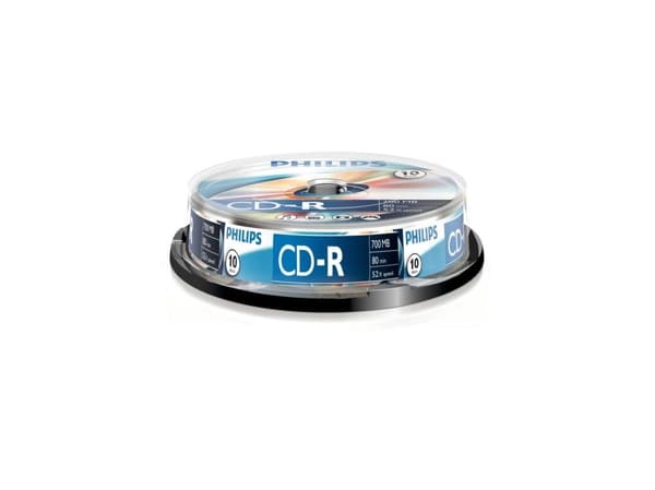 Philips CD-R CR7D5NB10/00, CD-R, 700 MB, 10 kpl
