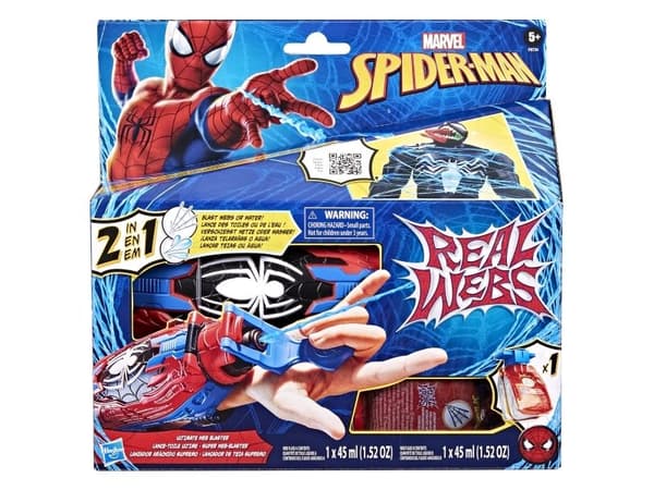 Marvel Spider-Man Real Webs Ultimate Web Blaster, Toy Glove Blaster, 5 år, 99 år, 304g