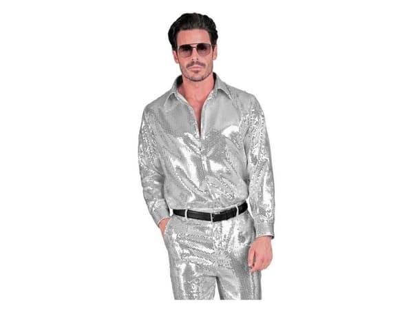 Silver paljettskjorta
