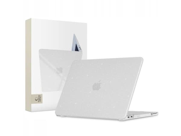 Tech-Protect SmartShell-deksel til MacBook Neo 13" 2026 - klar glitter
