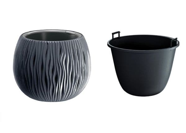 Prosperplast grytskål Sandy antracit 37cm (DSK370-S433)