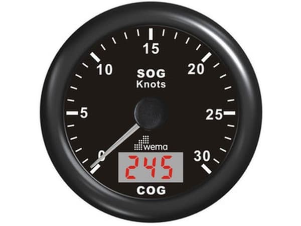 Wema Spedometer 30 kn Sort