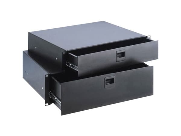 19 tommer rackskuffe 3 U 87403E Stål
