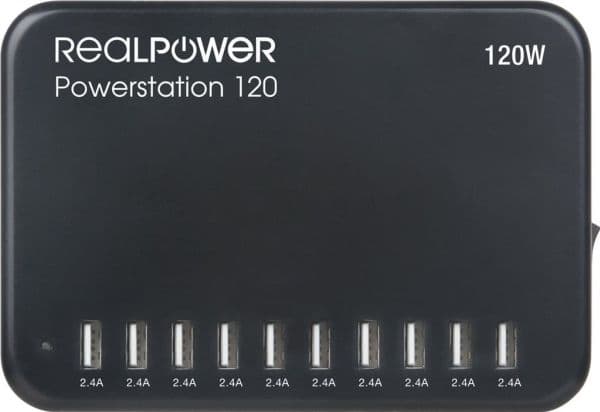 RealPower Power Station 120, Indendørs, Vekselstrøm, Sort