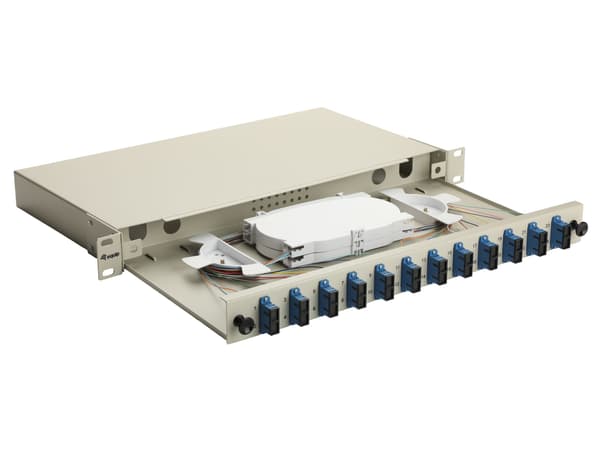Equip 337301, SC, OS2, Stativmontering, 1U, Grå, Stål