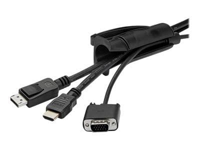 StarTech.com 1.5m (4.9ft) Cable Management Sleeve - Spiral - 1" (25mm) Diameter - W/ Cable Loading Tool - Black (CMSCOILED) - Set med kabelfodral -...