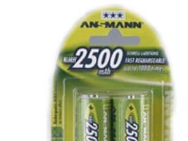 ANSMANN - Batteri 2 x C - NiMH - (ladbare) - 2500 mAh