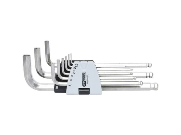 KS Tools 964.0420, 9 stykker, Rustfritt stål, DIN ISO 2936, 368 g