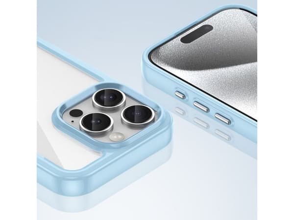 Hurtel Outer Space Fodral med gelram för iPhone 16 Pro Max - blå