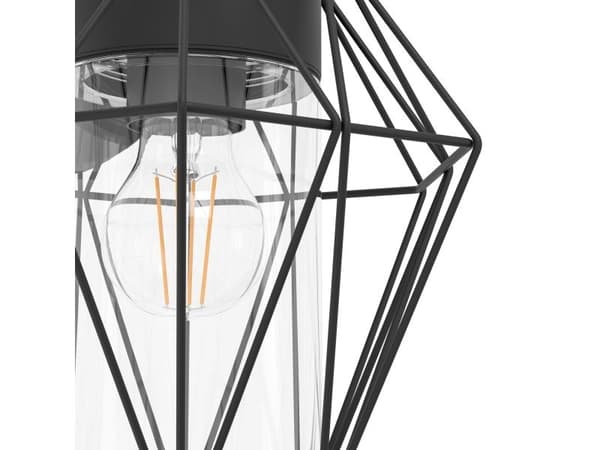 EGLO CANOVE utendørs vegglampe IP44 sort