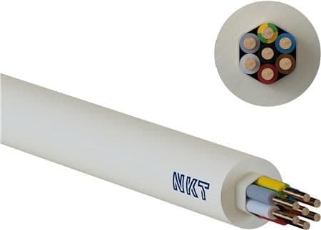 Installationskabel NOIKLX 90° Dca 7G2,5 ljusgrå QADDY 350 - (350 meter)