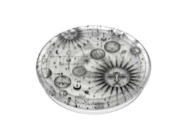 PopSockets PlantCore, Grepp, Svart, Grå, Translucent, Universal, 1 styck, 38,8 mm, 38,8 mm