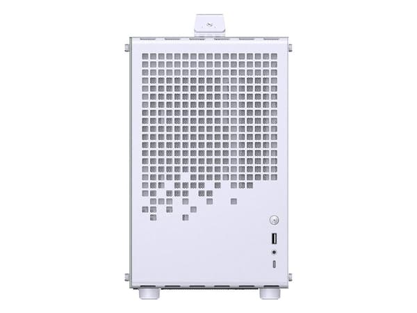 Jonsplus Z20 Mesh PC-koffert, Mini Tower, Micro-ATX, med bærehåndtak - hvit
