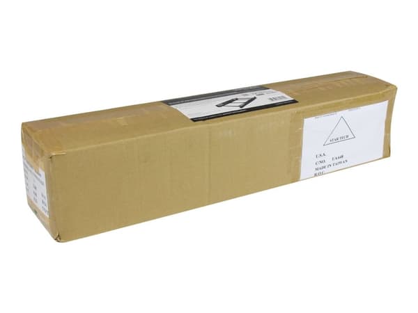 StarTech.com UNIRAILS2U, Kehikkokisko, Terästä, musta, 3,7 kg