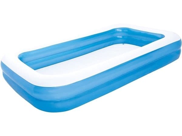 Bestway 54150, Uppblåsbar pool, 850 l, Rektangulär, Vinyl, Blå, Vit