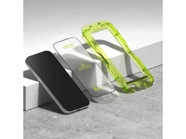 Härdat glas Ringke Easy Slide 2-pack iPhone 17 Pro svart