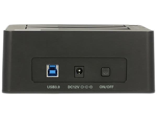 Delock Dual Docking Station SATA HDD > USB 3.0 with Clone Function - Diskkontroller - 2.5", 3.5" - SATA 6Gb/s - USB 3.0