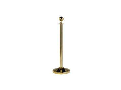 Securit® Classic Gold afspærringsstolpe rustfrit stål