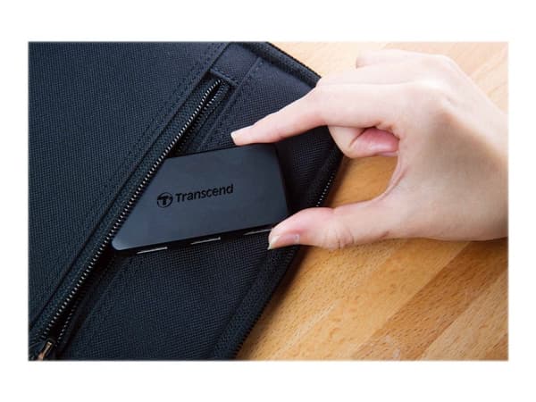 Transcend HUB2 - Hub - 4 x SuperSpeed USB 3.0 - stasjonær