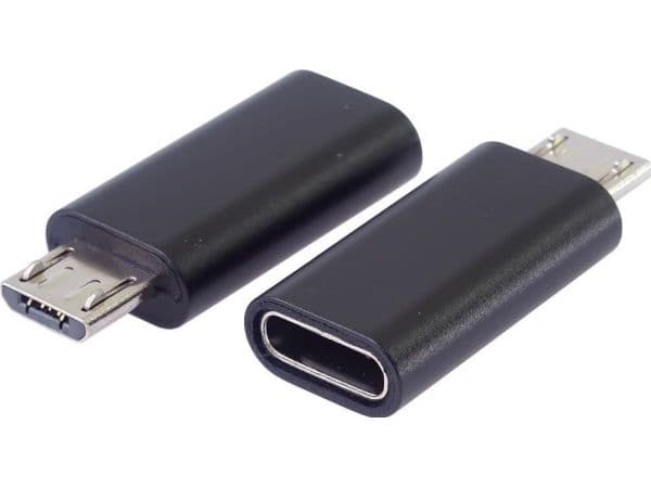 Sovitin USB PremiumCord USB-C - microUSB Musta (kur31-20)