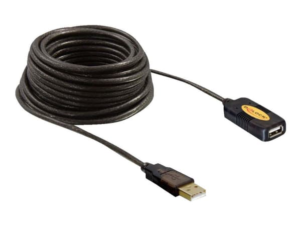 Delock - USB forlængerkabel - USB (han) til USB (hun) - 10 m