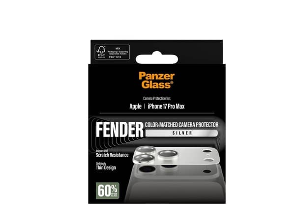 PanzerGlass Fender Camera Protector Silver iPhone 17 Pro Max