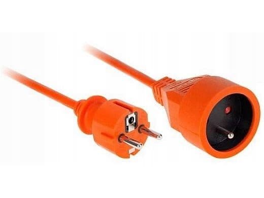 VERTEX PZO20M indragbart förlängningskabel 20 m 3x2,5 mm orange