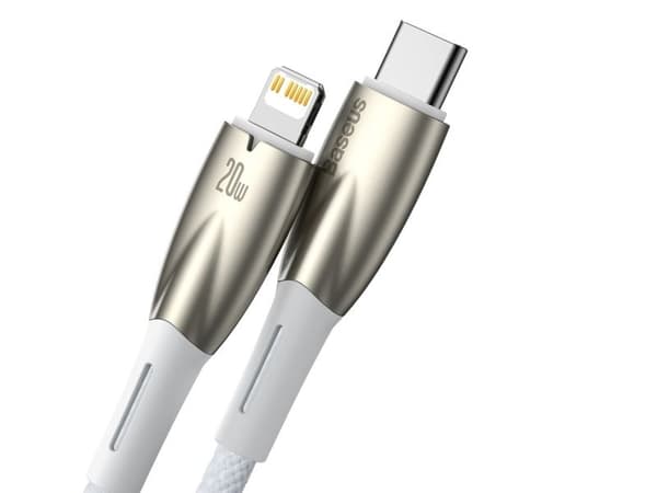 Baseus CADH000002, 1 m, Lightning, USB C, Hankontakt, Hankontakt, Vit