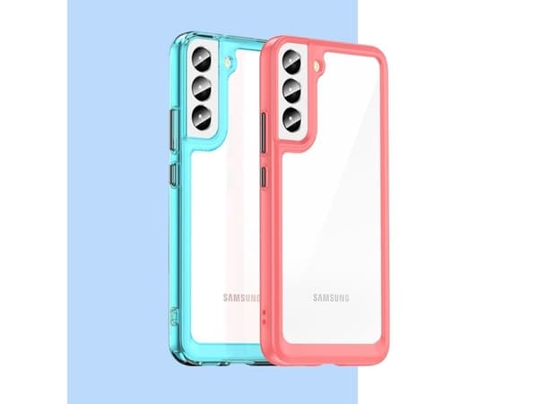 Outer Space Case case for Samsung Galaxy S22+ (S22 Plus) rigid case with gel frame blue