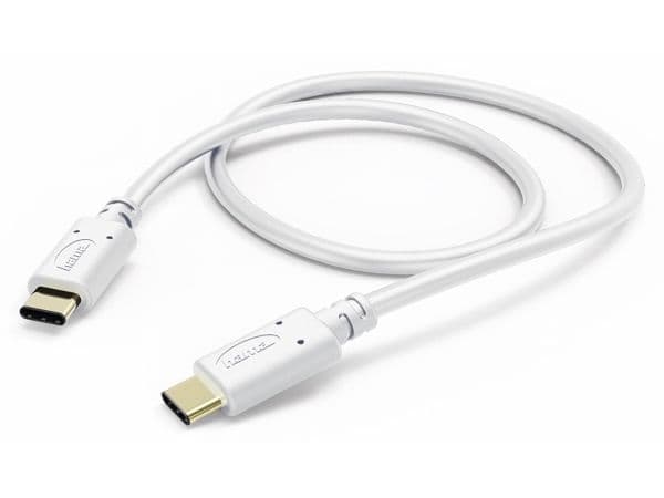 Hama 00183330, 1 m, USB C, USB C, USB 2.0, 0,48 Gbit/s, Hvit