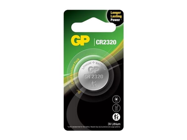 GP-batterier GPCR2320E-2CPU1 Knapcellebatteri CR 2320 Lithium 3V 1stk