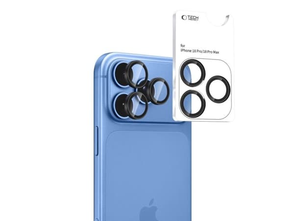 Tech-Protect OSLONA APARATU TECH-PROTECT CAMRING FIT+ IPHONE 18 PRO / MAX BLACK
