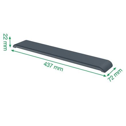 Handledsstöd för tangentbord.Ergo Leitz mörkgrå
