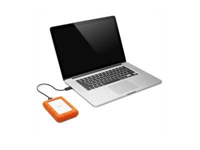 Seagate LaCie Rugged Mini 4TB extern hårddisk USB 3.0 robust orange