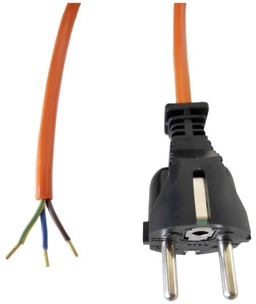 HELU 87548-1 nätströmsladd orange 5 m