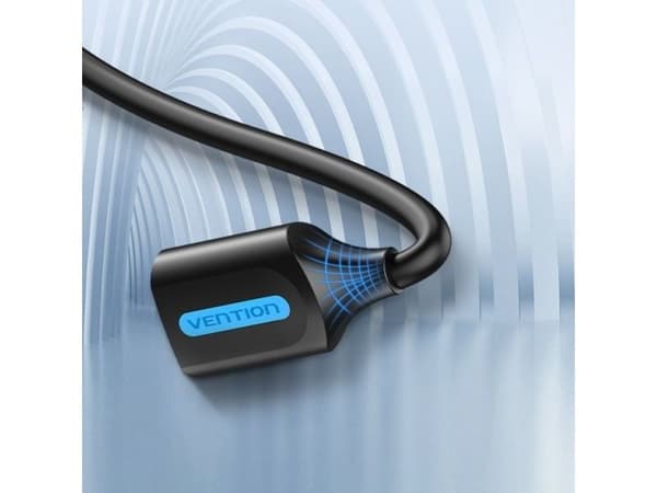 USB 3.0-förlängningskabel (hane-hona) Vention CBHBF, 1 m, svart PVC
