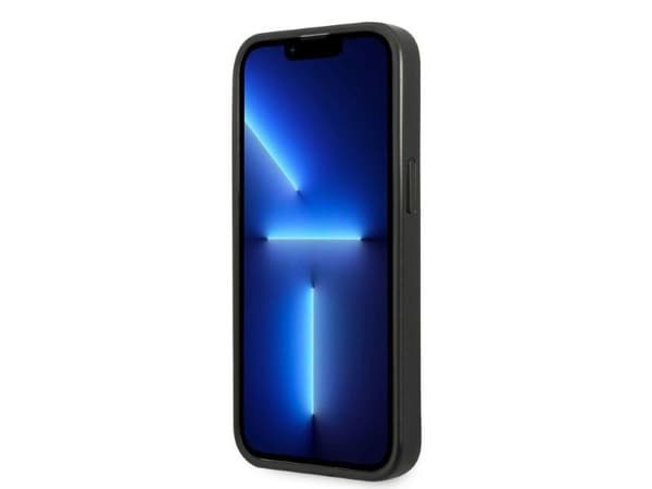 Karl Lagerfeld monogram plaque deksel til iPhone 13 Pro Max - svart
