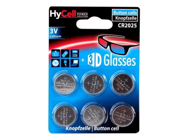 Ansmann 1516-0027, Engangsbatteri, CR2025, Lithium, 3 V, 6 stk, Sølv