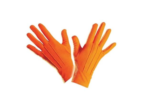 Orange korte handsker
