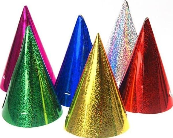 Party hattu holografinen, multi
