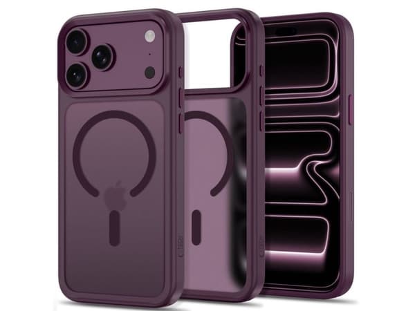 Tech-Protect Magmat Magsafe CC Case for iPhone 18 Pro / 17 Pro - Burgundy Matte