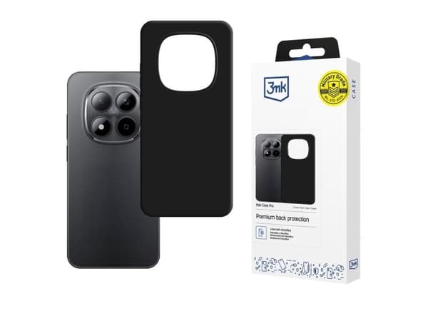 3MK Matt Case Pro-etuiet til Redmi Note 15 Pro, svart