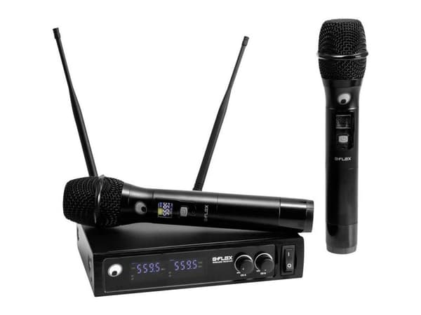 Omnitronic UHF E-FLEX 2 langaton mikrofonisarja musta