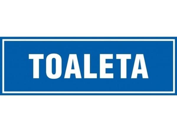 PROCERA skylt TDC, toalett