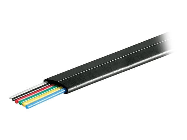 DELTACO MD-15S - Mengdetelefonkabel - flat - svart