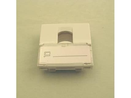 Netrack NBOX - Modulär instickbar frontplatta - vit - 1 port