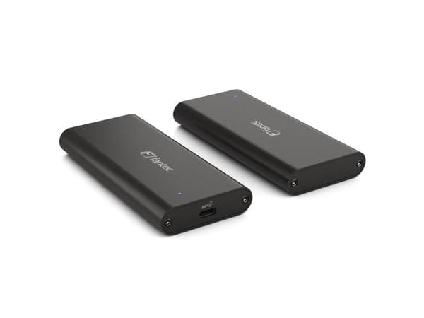 Fantec NVMe31, SSD-kotelo, M.2, M.2, PCI Express, USB-liitettävyys, Musta