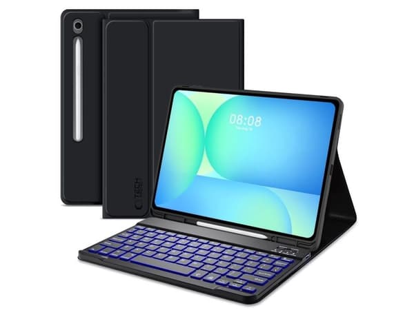 4kom.pl TECH-PROTECT SC PEN + tastatur til Galaxy Tab S10 FE+ (X620/X626) sort